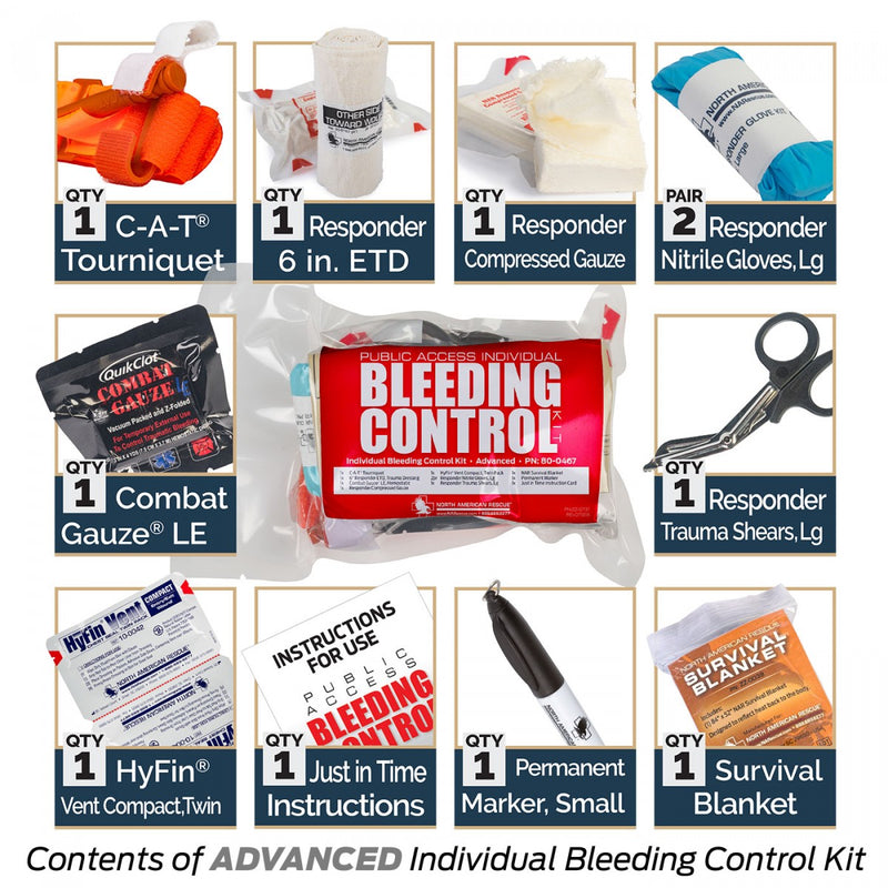 Public Access Bleeding Control Advanced Kit