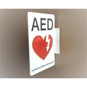 AED Wall Sign Flanged | AB 3201 - CarePoint Resources LLC