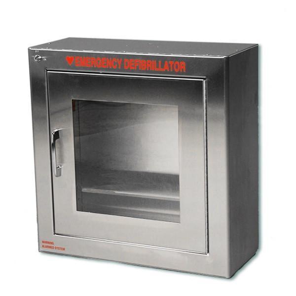 Compact AED Wall Cabinet, Surface Mount, Stainless Steel | 147SMSS - CarePoint Resources LLC