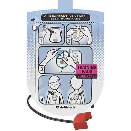 Defibtech Lifeline Pediatric TRAINING Pads w/ Connector | DDP-201TR - CarePoint Resources LLC